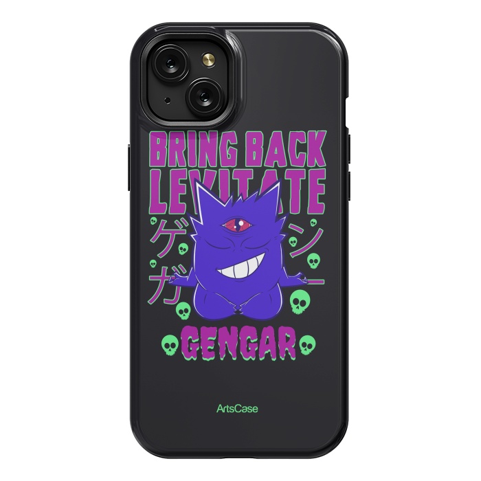 iPhone 15 Plus StrongFit Hauntingly Delightful: Bring Home the Mischief with Gengar-Inspired by ArtsCase