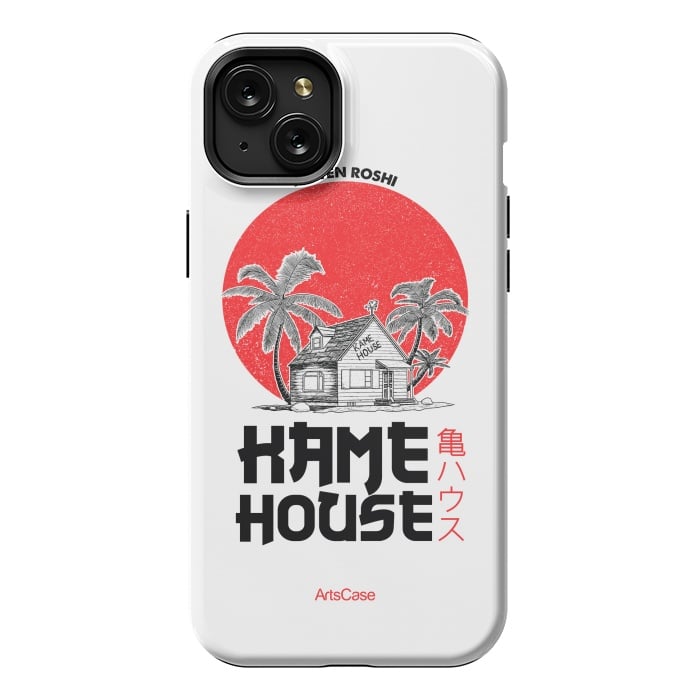 iPhone 15 Plus StrongFit Channel Your Inner Turtle Hermit: Explore Kame House-Themed by ArtsCase
