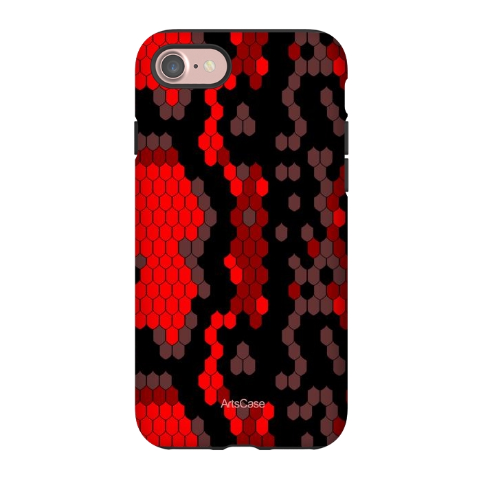 iPhone 7 StrongFit Wild Red Snake by ArtsCase
