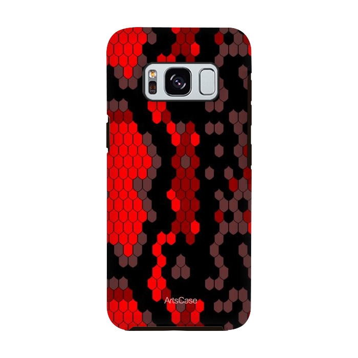 Galaxy S8 StrongFit Wild Red Snake by ArtsCase