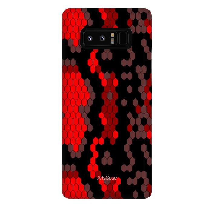 Galaxy Note 8 StrongFit Wild Red Snake by ArtsCase