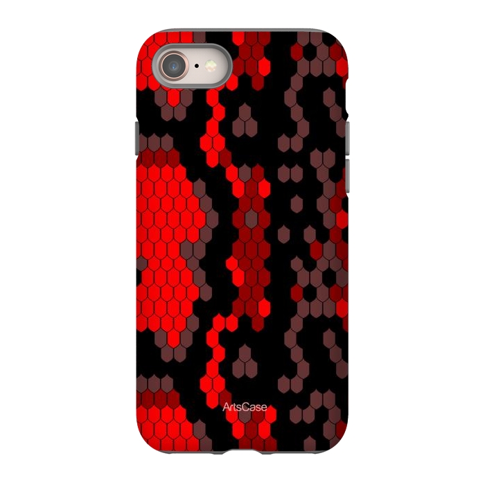 iPhone 8 StrongFit Wild Red Snake by ArtsCase