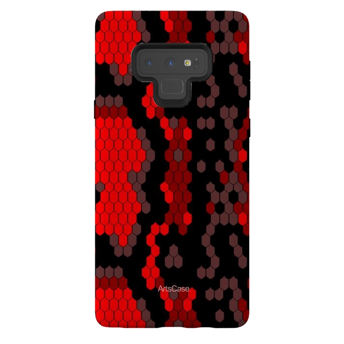 Galaxy Note 9 StrongFit Wild Red Snake by ArtsCase