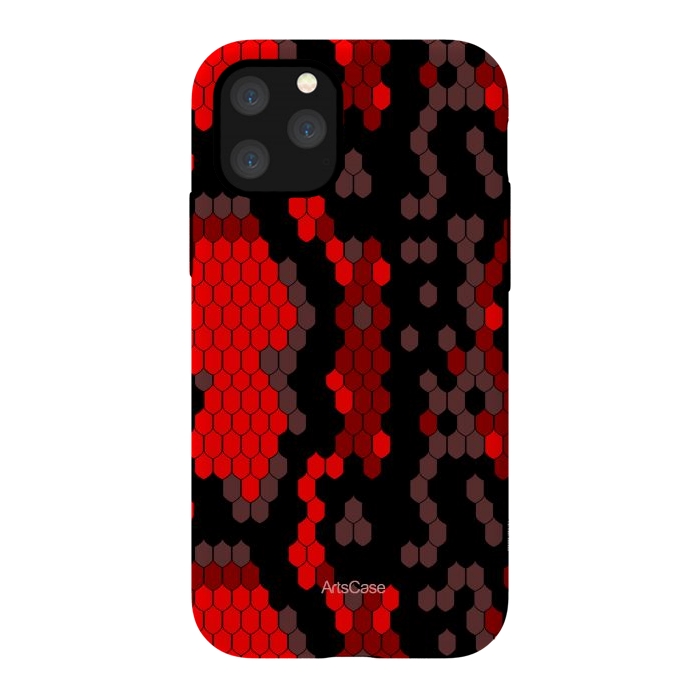 iPhone 11 Pro StrongFit Wild Red Snake by ArtsCase