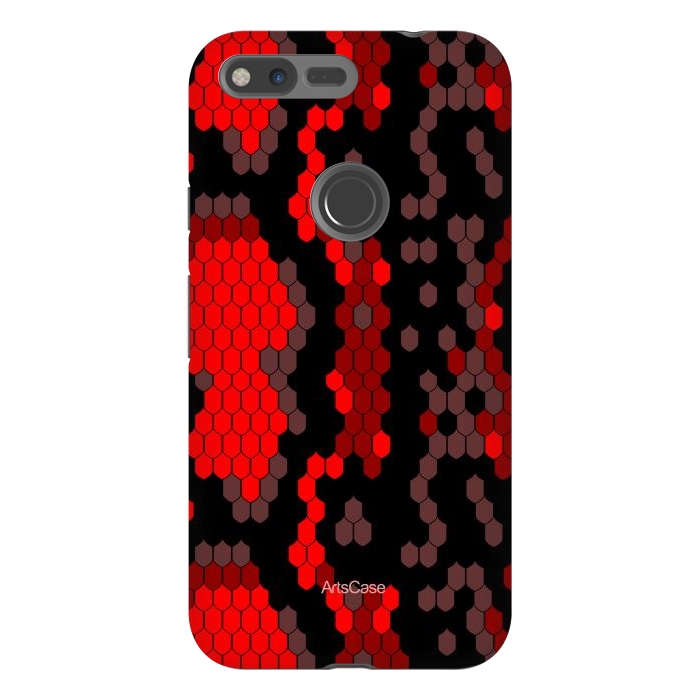Pixel XL StrongFit Wild Red Snake by ArtsCase