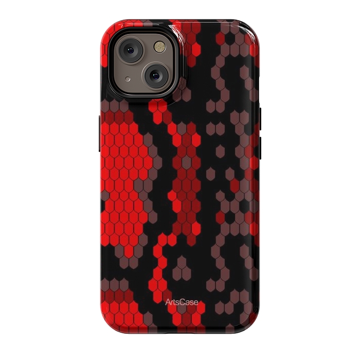 iPhone 14 StrongFit Wild Red Snake by ArtsCase