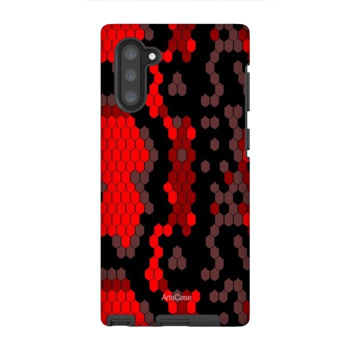 Galaxy Note 10 StrongFit Wild Red Snake by ArtsCase