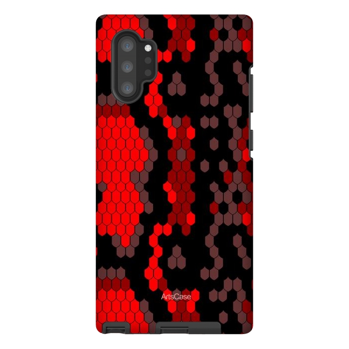 Galaxy Note 10 plus StrongFit Wild Red Snake by ArtsCase