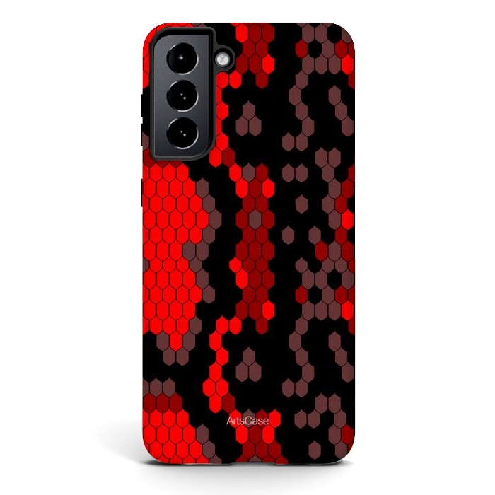 Galaxy S21 StrongFit Wild Red Snake by ArtsCase