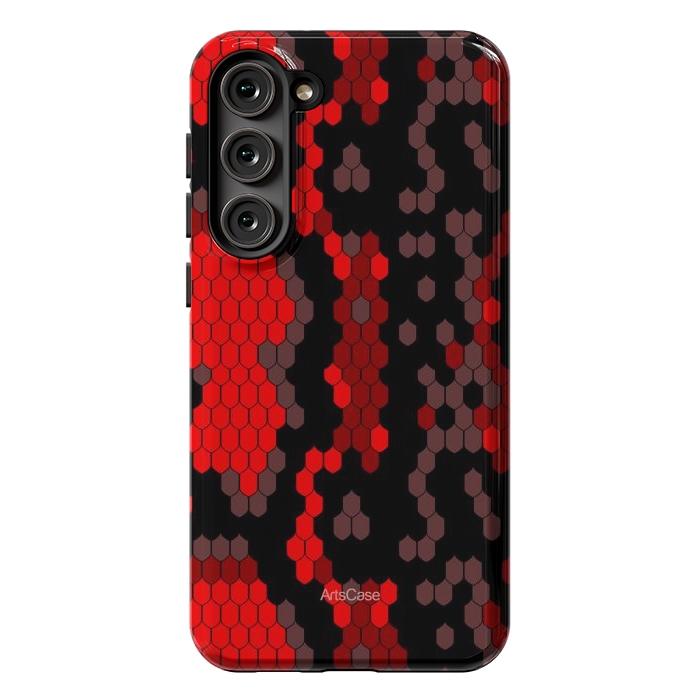 Galaxy S23 Plus StrongFit Wild Red Snake by ArtsCase