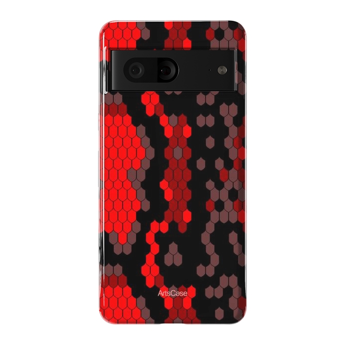Pixel 7 StrongFit Wild Red Snake by ArtsCase