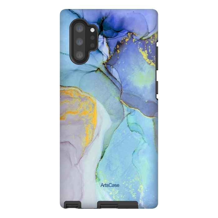 Galaxy Note 10 plus StrongFit Ink Paint Abstract Marble by ArtsCase