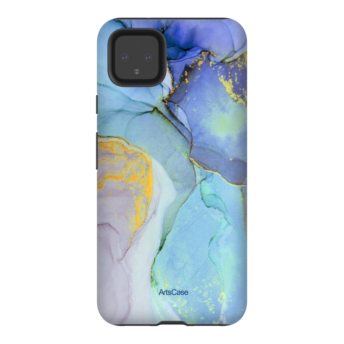 Pixel 4XL StrongFit Ink Paint Abstract Marble by ArtsCase