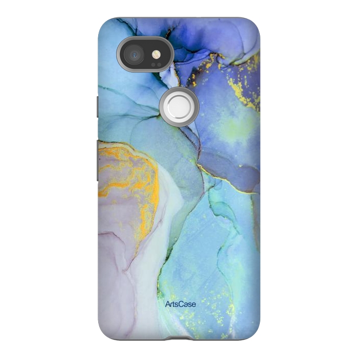 Pixel 2XL StrongFit Ink Paint Abstract Marble by ArtsCase
