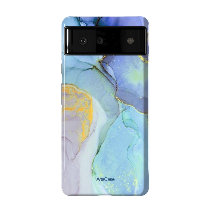 Pixel 6 StrongFit Ink Paint Abstract Marble by ArtsCase