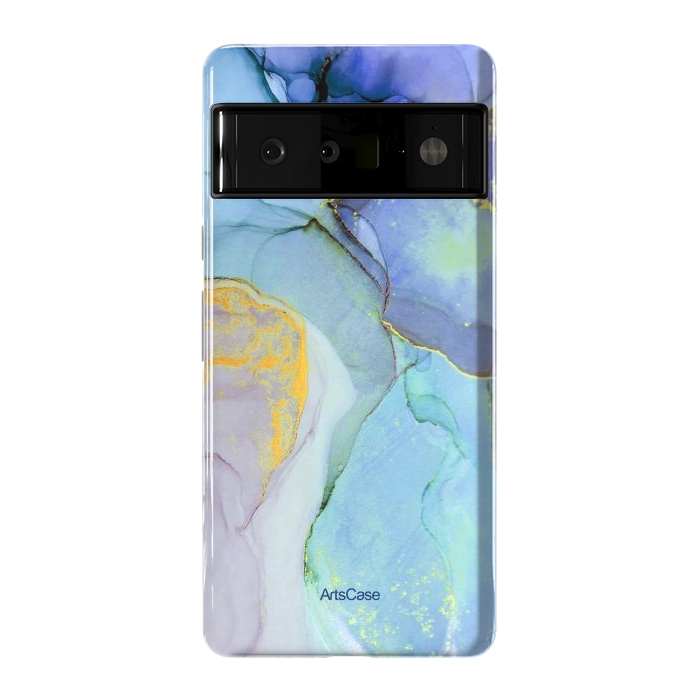 Pixel 6 Pro StrongFit Ink Paint Abstract Marble by ArtsCase