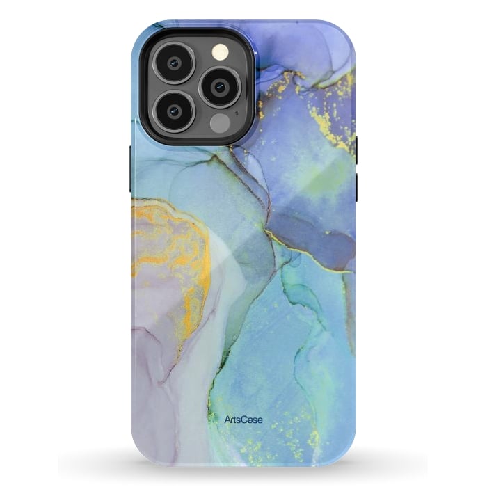 iPhone 13 Pro Max StrongFit Ink Paint Abstract Marble by ArtsCase
