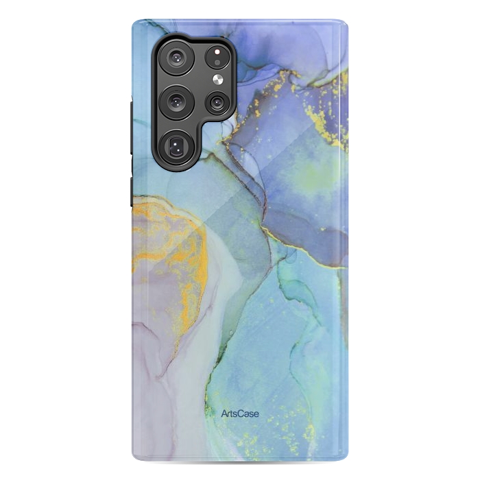 Galaxy S22 Ultra StrongFit Ink Paint Abstract Marble by ArtsCase