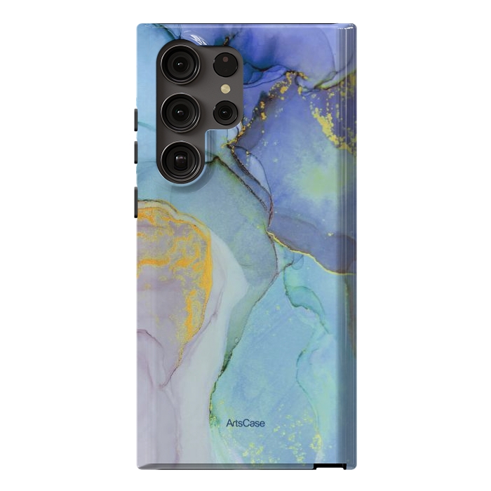 Galaxy S23 Ultra StrongFit Ink Paint Abstract Marble by ArtsCase