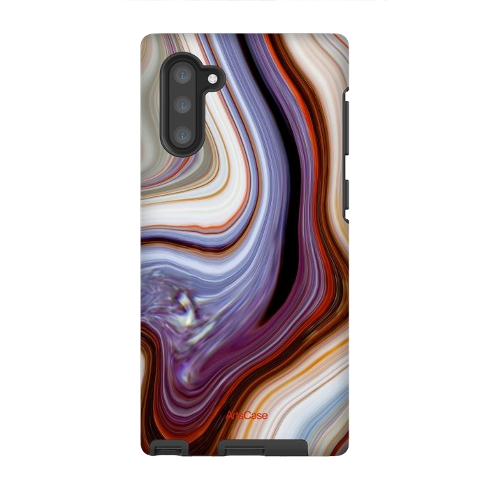 Galaxy Note 10 StrongFit Brown Marble Pattern by ArtsCase