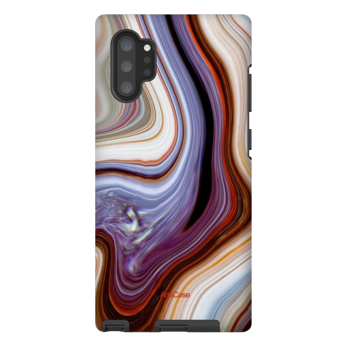 Galaxy Note 10 plus StrongFit Brown Marble Pattern by ArtsCase