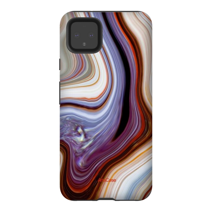 Pixel 4XL StrongFit Brown Marble Pattern by ArtsCase