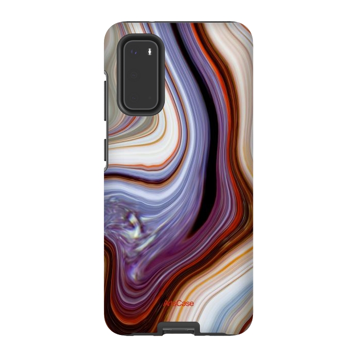 Galaxy S20 StrongFit Brown Marble Pattern by ArtsCase