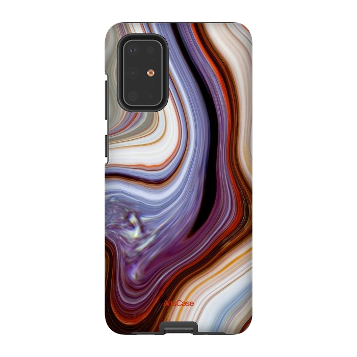 Galaxy S20 Plus StrongFit Brown Marble Pattern by ArtsCase