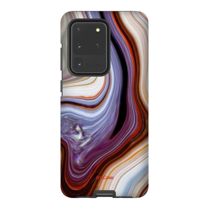 Galaxy S20 Ultra StrongFit Brown Marble Pattern by ArtsCase