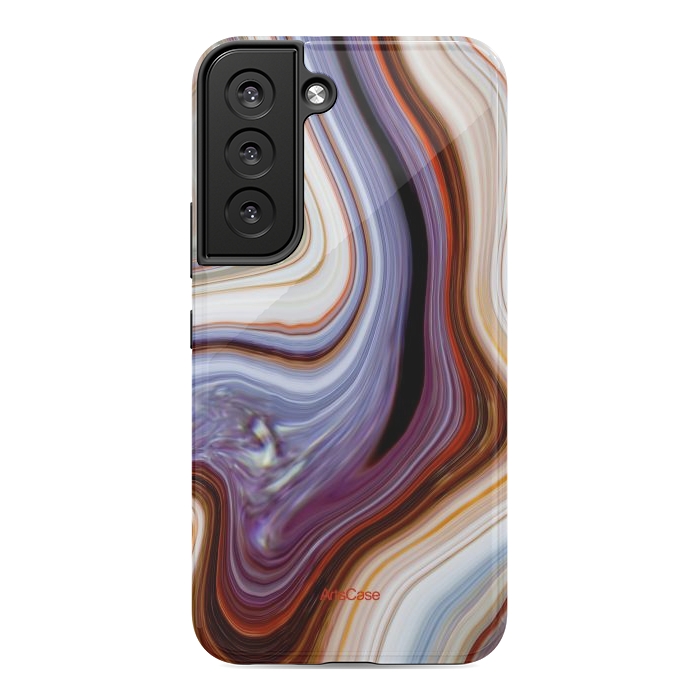 Galaxy S22 StrongFit Brown Marble Pattern by ArtsCase