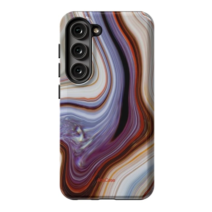 Galaxy S23 StrongFit Brown Marble Pattern by ArtsCase