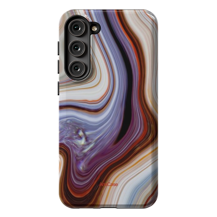 Galaxy S23 Plus StrongFit Brown Marble Pattern by ArtsCase
