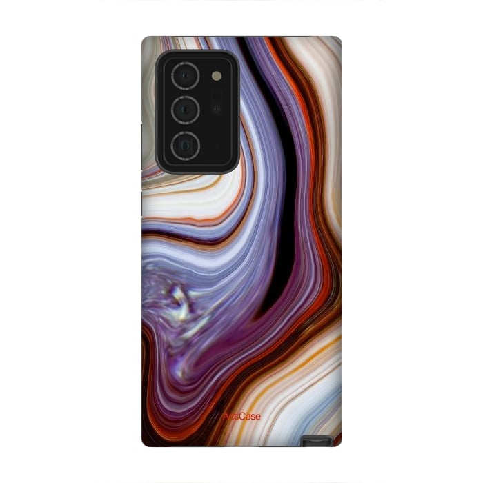 Galaxy Note 20 Ultra StrongFit Brown Marble Pattern by ArtsCase