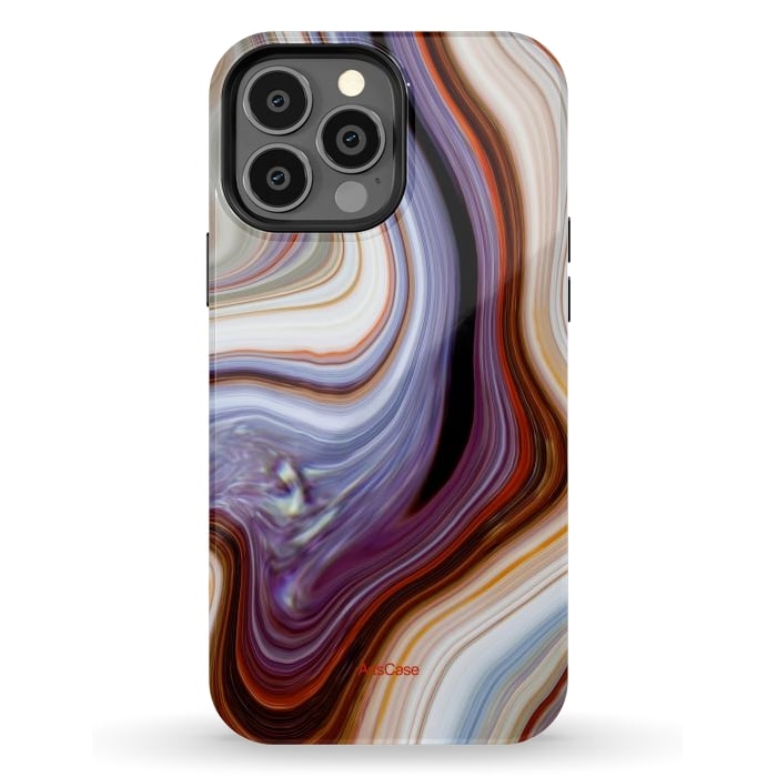 iPhone 13 Pro Max StrongFit Brown Marble Pattern by ArtsCase