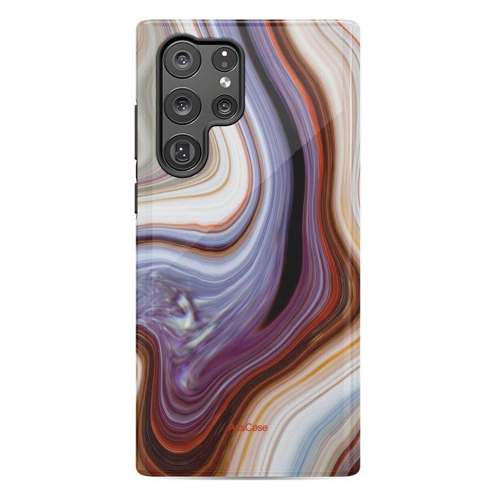 Galaxy S22 Ultra StrongFit Brown Marble Pattern by ArtsCase