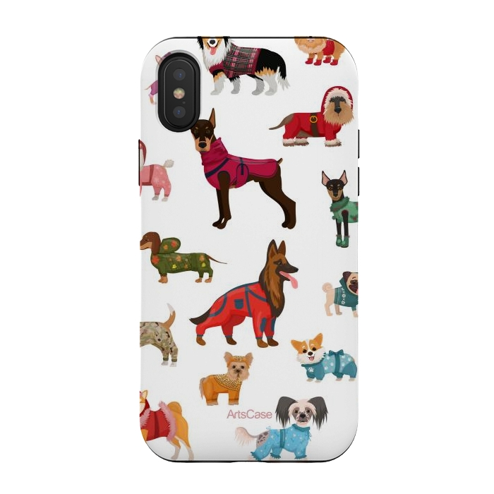 iPhone Xs / X StrongFit Fashion Dogs by ArtsCase