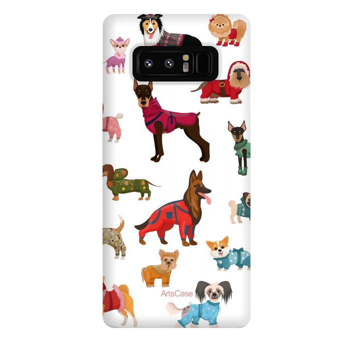 Galaxy Note 8 StrongFit Fashion Dogs by ArtsCase