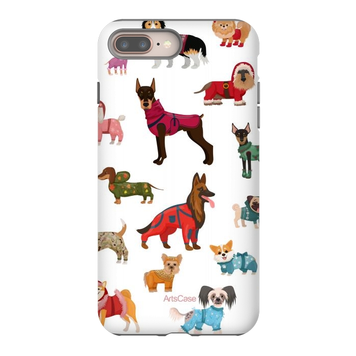 iPhone 8 plus StrongFit Fashion Dogs by ArtsCase