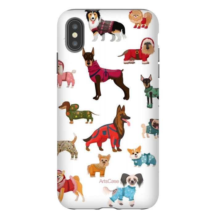 iPhone Xs Max StrongFit Fashion Dogs by ArtsCase