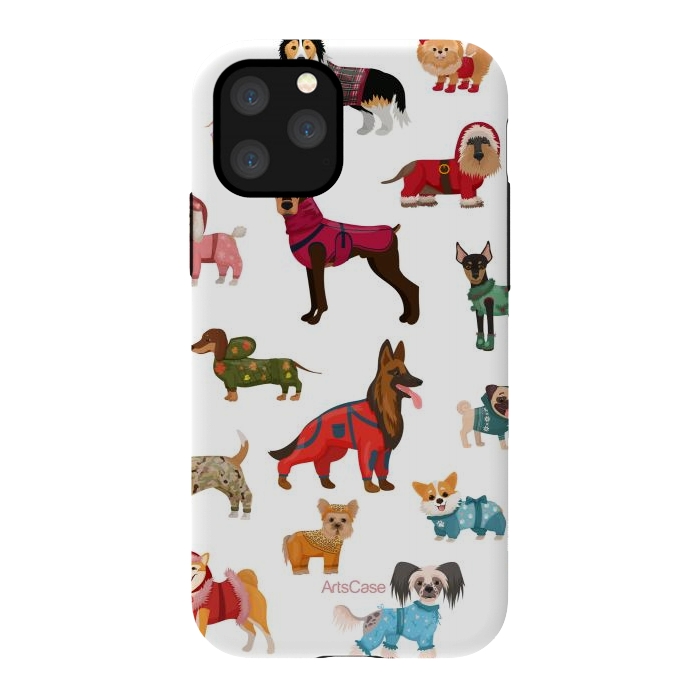 iPhone 11 Pro StrongFit Fashion Dogs by ArtsCase
