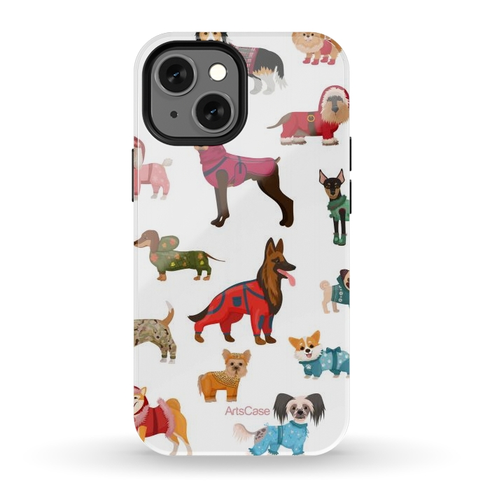 iPhone 12 mini StrongFit Fashion Dogs by ArtsCase