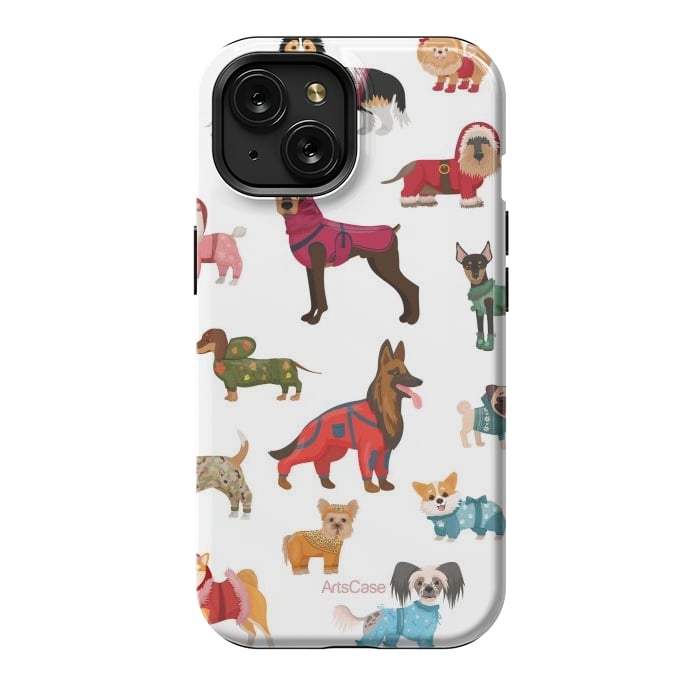 iPhone 15 StrongFit Fashion Dogs by ArtsCase