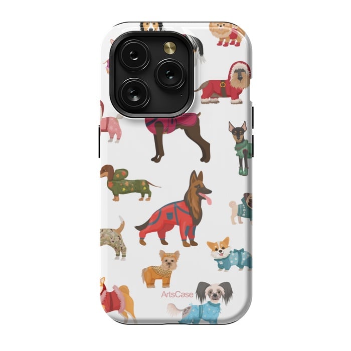 iPhone 15 Pro StrongFit Fashion Dogs by ArtsCase