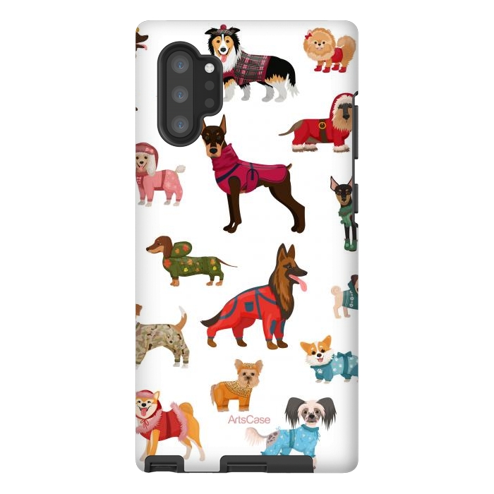 Galaxy Note 10 plus StrongFit Fashion Dogs by ArtsCase
