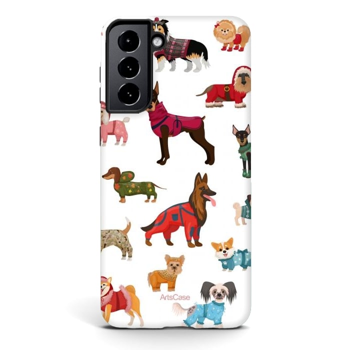 Galaxy S21 plus StrongFit Fashion Dogs by ArtsCase