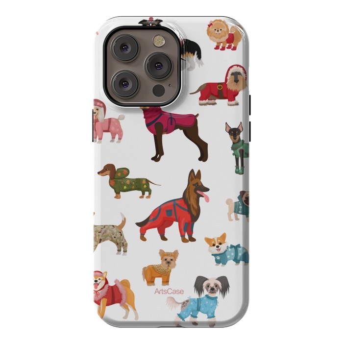 iPhone 14 Pro max StrongFit Fashion Dogs by ArtsCase