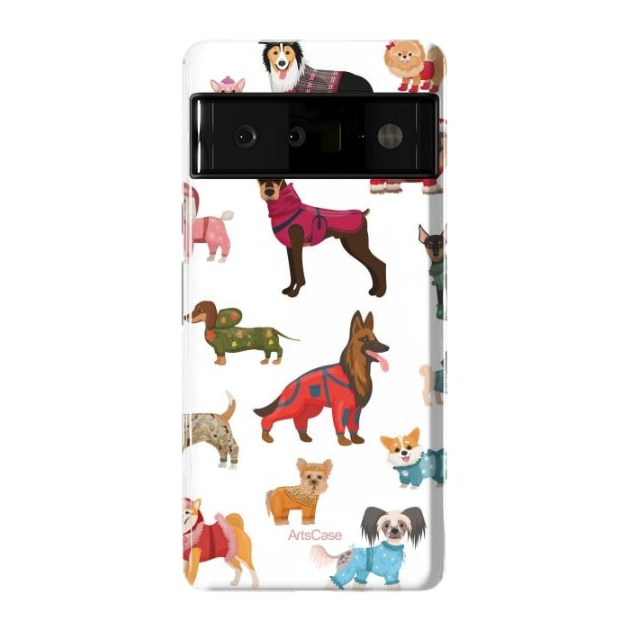 Pixel 6 Pro StrongFit Fashion Dogs by ArtsCase