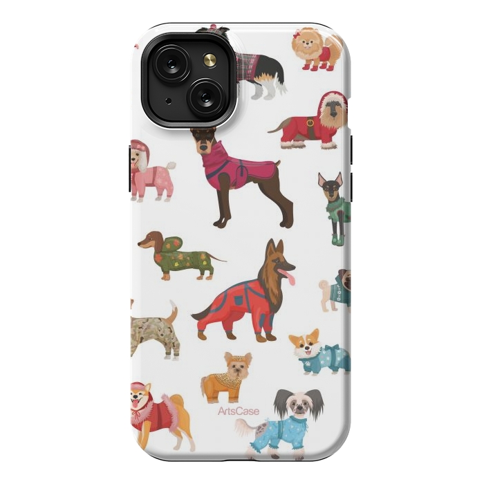 iPhone 15 Plus StrongFit Fashion Dogs by ArtsCase