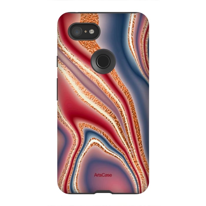 Pixel 3XL StrongFit Colored spangles by ArtsCase