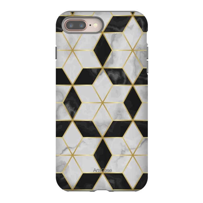 iPhone 8 plus StrongFit Luxury Geometry by ArtsCase